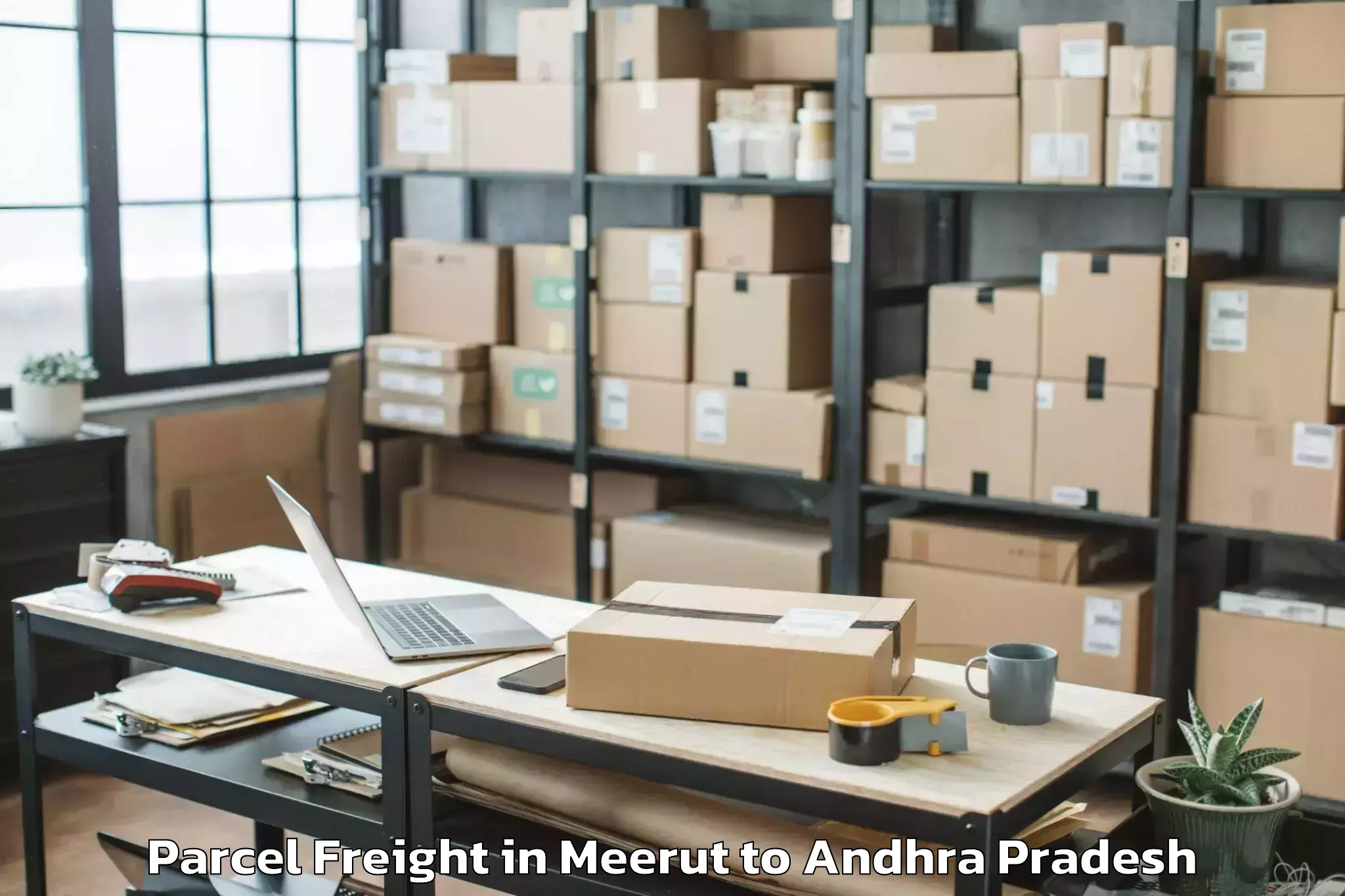 Book Meerut to Balayapalle Parcel Freight Online